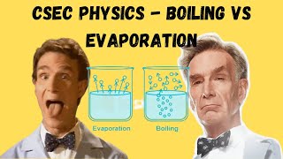 Boiling vs Evaporation  CSEC Physics [upl. by Nahtad]