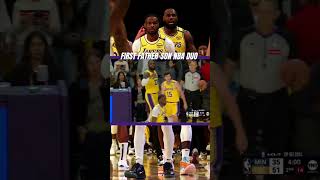 LeBron and Bronny James Make NBA History [upl. by Lawford]