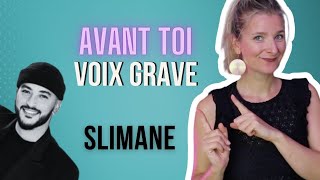 Avant toi  voix grave Slimane guide voix [upl. by Eeleak]