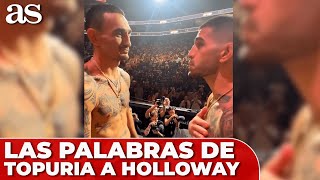 Las PALABRAS de ILIA TOPURIA a MAX HOLLOWAY en su último CARA A CARA antes del UFC 308 [upl. by Slavic]