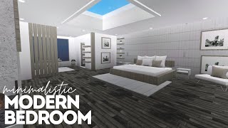 38k minimalistic modern bedroom  bloxburg speedbuild [upl. by Changaris]