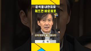 윤석열 quot내란죄 군사반란죄quot로 해뜨면 바로 체포  조국 계엄령 윤석열 [upl. by Mortensen]