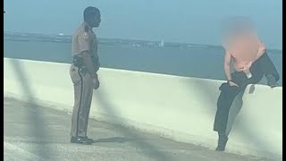 Troopers talks about saving man from jumping off Sunshine Skyway Bridge [upl. by Annaehs]