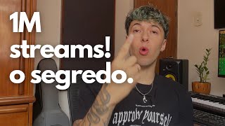 O que eu fiz pra atingir 1 milhão de streamings [upl. by Afaw]