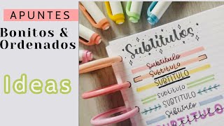 TÍTULOS BONITOS PARA TUS APUNTES 💖 IDEAS PARA DECORAR TUS APUNTES Y TRABAJOS [upl. by Narcissus173]