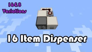 16 Item Dispenser  8 Item variation Minecraft [upl. by Nnaynaffit]