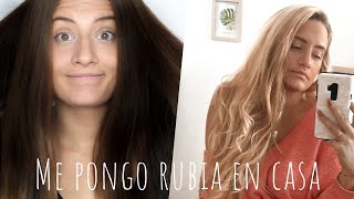 CÓMO DECOLORAR COMPLETAMENTE EL CABELLO De morena a rubia en casa ¡¡CAMBIO RADICAL [upl. by Raffo]