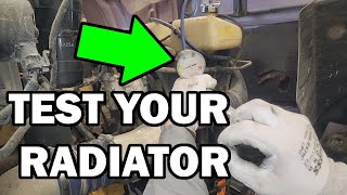 How To Use Radiator Pressure Tester Test Your Cooling System for Leaks [upl. by Dragde]