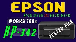 Epson XP243 245 247 342 343 345 442 445 Resetter XP342 Resetter Tested Work 100 [upl. by Eicarg916]