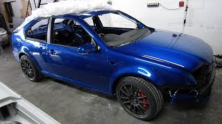 VolksWagen Jetta Mk4 Custom Coupe 4Motion R32 Twin Turbo Build Project [upl. by Yeslek432]