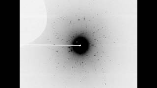 Laue Method Crystal rotating in pink xray beam [upl. by Henebry]