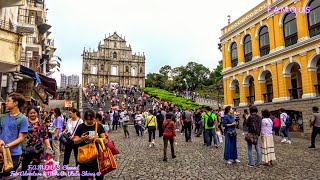 MACAU RUINAS DE SAO PAULO AWESOME DOWNTOWN TOURISTS VISIT POINT CHINA 🏯 [upl. by Mathias509]