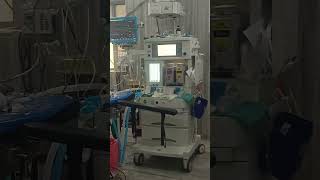 Anesthesia machine in operation theatre 🏥hospital doctor bscnursing medicalcollege [upl. by Lubet]