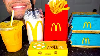 ASMR McDonalds Genshin Impact Oreo McFlurry French Fries Burgers Apple Pie Mukban [upl. by Frasier447]