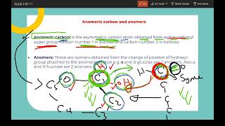 Monosaccharides 3 Anomeric carbon and Anomers [upl. by Rotman]