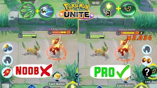 Leafeon best build and best move set  Leafeon build Pokemon unite pro guide [upl. by Anhaj]