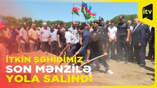 Birinci Qarabağ müharibəsi şəhidi Adıgözəl Qasımov Xaçmazda dəfn edilib [upl. by Paugh]