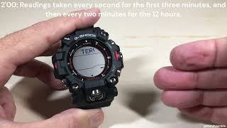 Casio GShock GW9500  Altimeter Measurement Interval [upl. by Hahseram738]