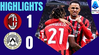 Milan  Udinese  10  Gli Highlights  Lega Serie A 202425  milan udinese [upl. by Nagel]