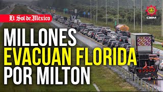 Evacuan Florida ante llegada de Milton quotde vida o muertequot dice Biden [upl. by Amsirhc136]