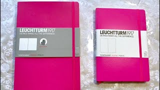 Comparison of the B5 amp A5 Leuchtturm 1917 Notebooks [upl. by Enorel]