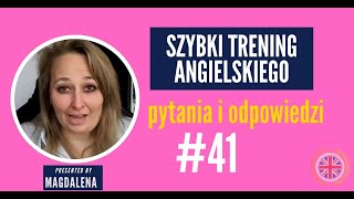 Szybki Trening Angielskiego  Pytania I Odpowiedzi  meeting 41 [upl. by Llemert]