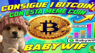 Como CONSEGUIR un BITCOIN Comprando esta Meme Token que esta EXPLOTANDO  Compra la YA [upl. by Abibah]