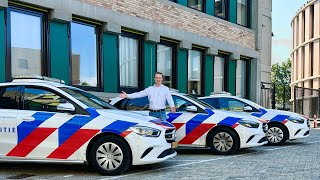 ACHTER HET STUUR VAN EEN POLITIE VOERTUIG MERCEDES BENZ B KLASSE TEST REVIEW HULPDIENSTEN SPECIAL [upl. by Brinkema]