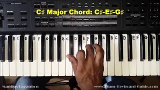 How to Play the C Sharp Major Chord  C  on Piano and Keyboard [upl. by Bolitho763]