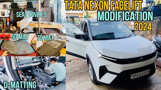 Best Matting Options for Tata Nexon Facelift 2024  TATA NEXON MODIFICATION  Dmats 5D mats 7D mats [upl. by Goldsmith]