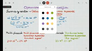 2 Operaciones básicas con notación científica suma resta multiplicación y división [upl. by Turne]