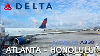 Trip Report Delta Air Lines Airbus A330300 Atlanta ATL  Honolulu HNL Delta Main Cabin [upl. by Murvyn]