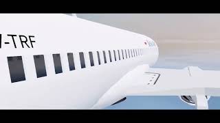 SilkAir Flight 185 Roblox Crash Animation [upl. by Yrogreg]