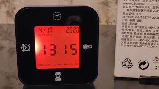 IKEA LÖTTORP  Clock thermometer alarm timer 2AAA batteries [upl. by Manwell289]