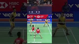 INSANE 4579 IQ DEFENSE 😱 Kevin Sanjaya BEATS Goh V Shem in Skills badminton badmintonlegend [upl. by Oramlub]