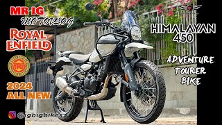 MOTOVLOG 199 FULL REVIEW ALL NEW ROYAL ENFIELD HIMALAYAN 450 2024 DOHC SYSTEM [upl. by Herschel]