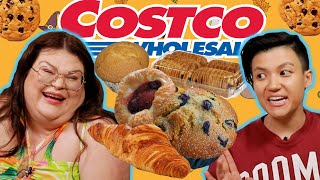 Kristin amp Jen Try Every Costco Baked Good  Kitchen amp Jorn [upl. by Nairadas]