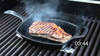 How to Grill a Ribeye Steak on Cast Iron [upl. by Letha584]