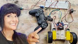 Control Motors Servos and LEDs with a Game Controller amp ESP32 [upl. by Haroved]