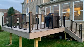 Trex Composite Deck Installation  Start to Finish [upl. by Acirne633]