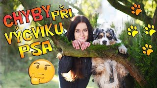 5 NEJČASTĚJŠÍCH CHYB při výcviku psa  VeronikaampAkim [upl. by Zachary]