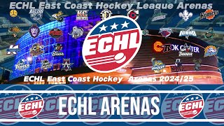 ECHL East Coast Hockey League Arenas 202425 [upl. by Nyved619]