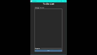 ToDo List App using GUI using python [upl. by Lilaj]