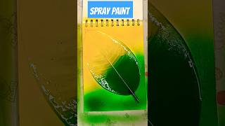 Spray Paint 🤖spraypaint sprayart spraypaintingart leafart satisfyingart artsupplies short yt [upl. by Caitrin]