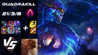 JUNGLE Aurelion Sol vs Taliyah QUADRAKILL  NA Grandmaster Patch 1417 [upl. by Adlitam691]