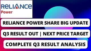 R POWER Q3 RESULTS 2024  RELIANCE POWER Q3 RESULTS 2024  RELIANCE POWER RESULT TODAY  NEXT TARGET [upl. by Onaivlis]