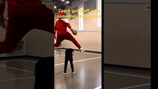 Coach does Sick dunks with HALO BALL [upl. by Haida]