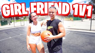 Physical 1v1 Basketball Against My GIRL FRIEND Stephaniae [upl. by Gean]