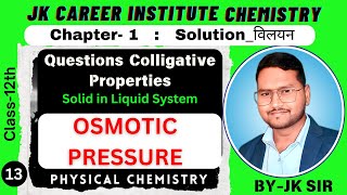 What is Osmotic Pressure  Class 12  Chemistry  JK Sir  Innovate403 [upl. by Barn801]