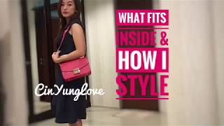 What fits inside my Furla Metropolis Shoulder Bag  Mod Shot [upl. by Hgielac]